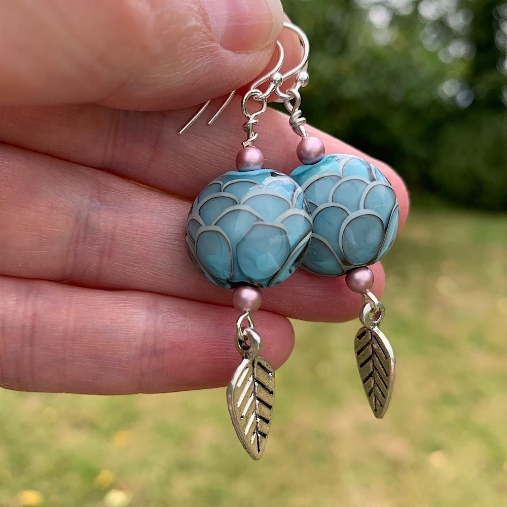 Petal Lampwork Earrings Petal Lampwork Earrings